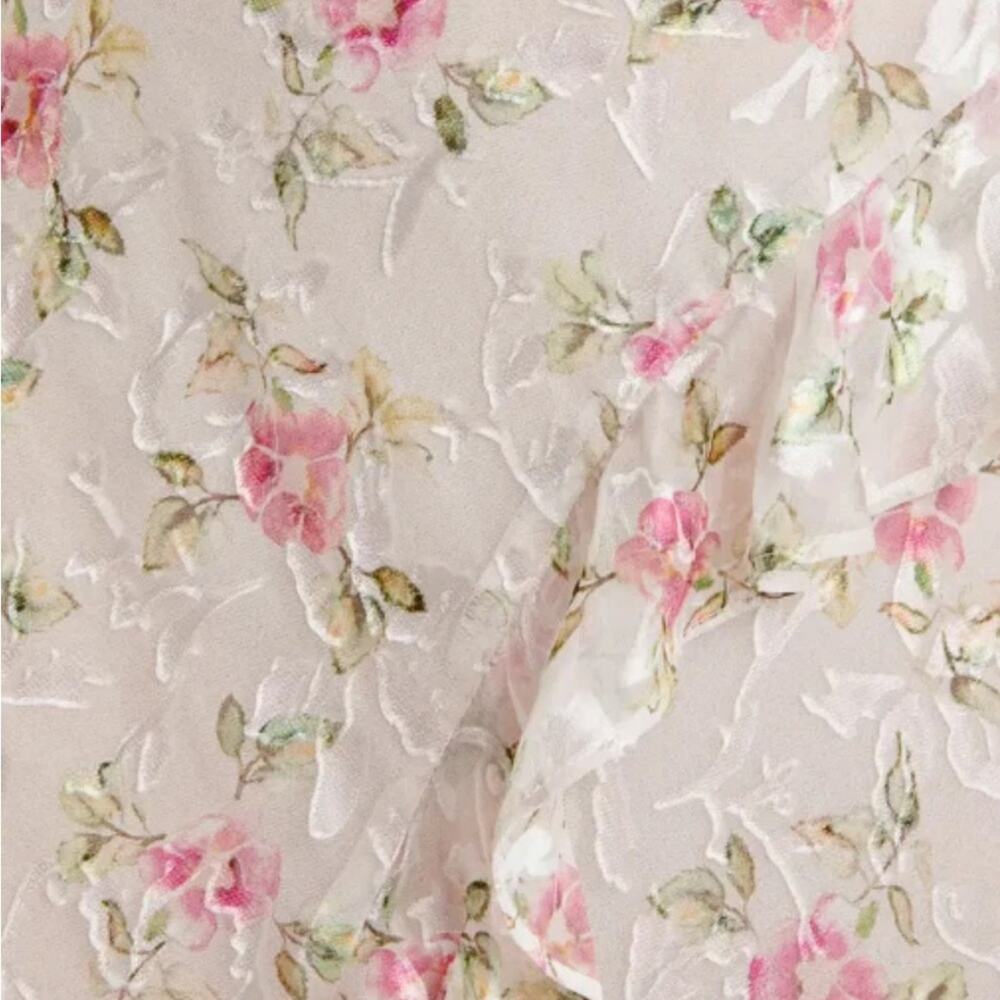 LOVESHACKFANCY Coquette Midi Dress | Lorencia Dress Silk Feminine Romantic  0/XS - Picture 3 of 13